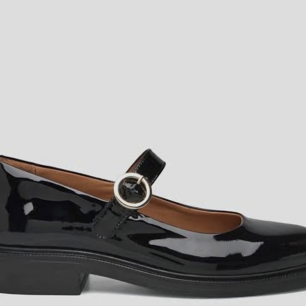 Black Patent Leather Mary Jane Shoes
